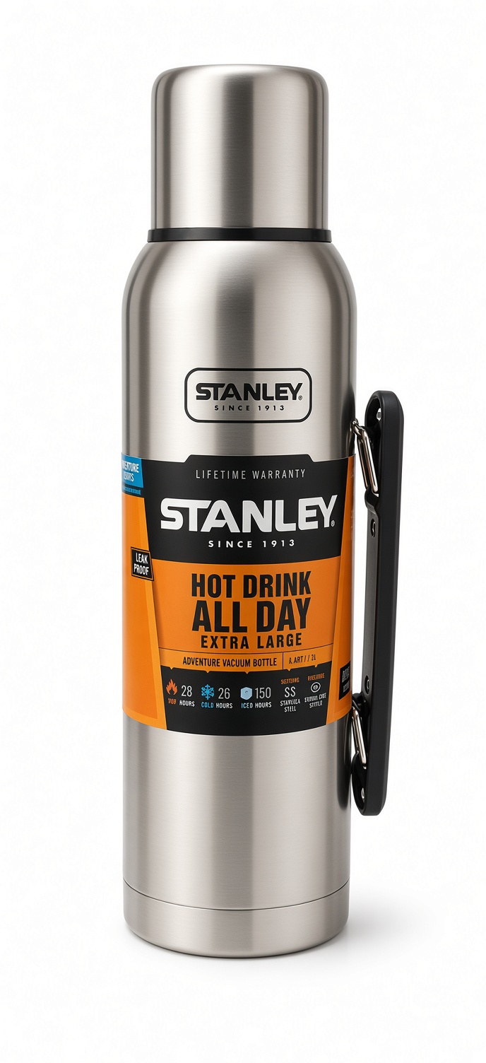 فلاسک استنلی ۱.۳ لیتری دسته دار مدل Stanley Thermos Hot Drink All Day