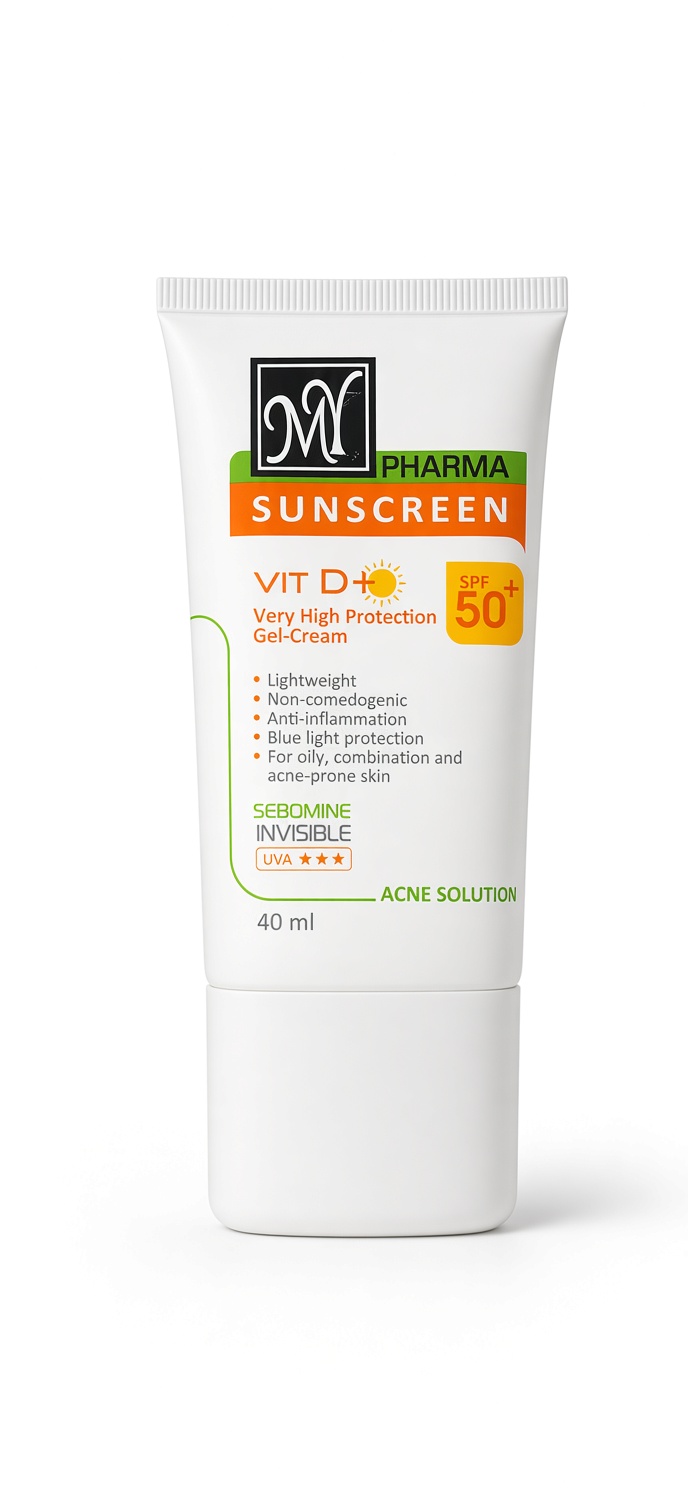 ضد آفتاب ژل‌کرم آکنه سلوشن مای فارما SPF50+