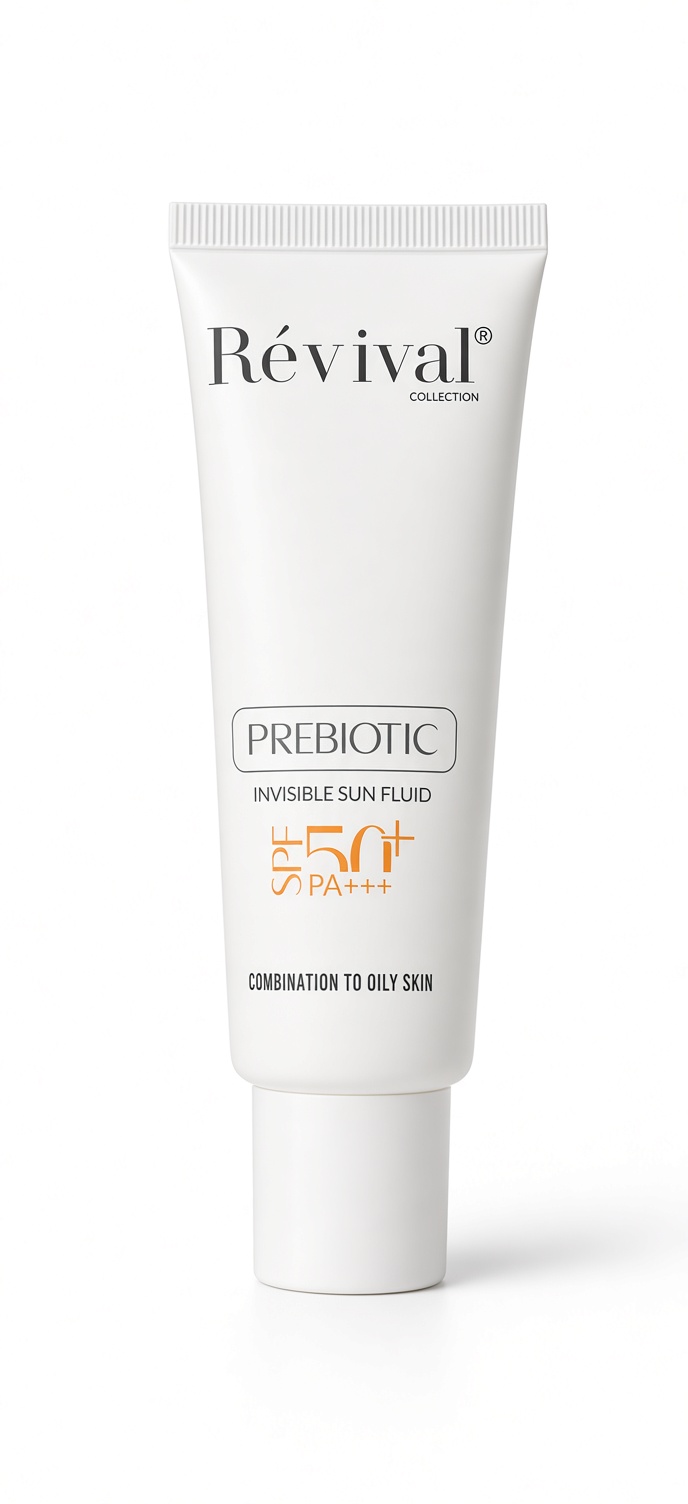 ضد آفتاب فلوئید پری‌بیوتیک رویوال SPF50+ پوست چرب و مختلط