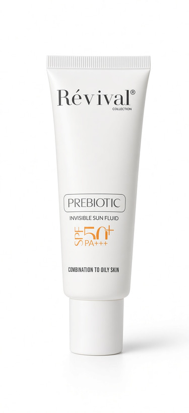 ضد آفتاب فلوئید پریبیوتیک رویوال SPF50+ پوست چرب و مختلط